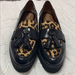 Cheetah tassel loafers